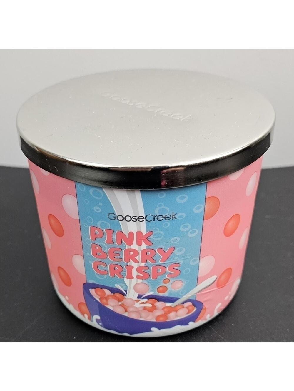 Goose Creek Pink Berry Crisps 3 Wick Candle
